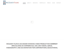 Tablet Screenshot of mcelroyfilms.com